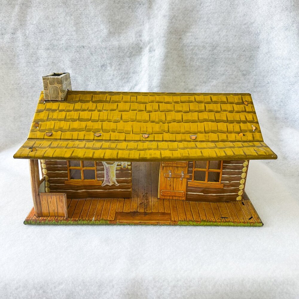 Marx Vintage Tin Log Cabin